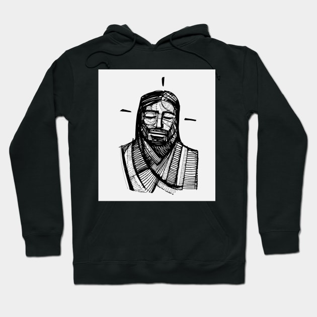 Jesus Christ illustration Hoodie by bernardojbp